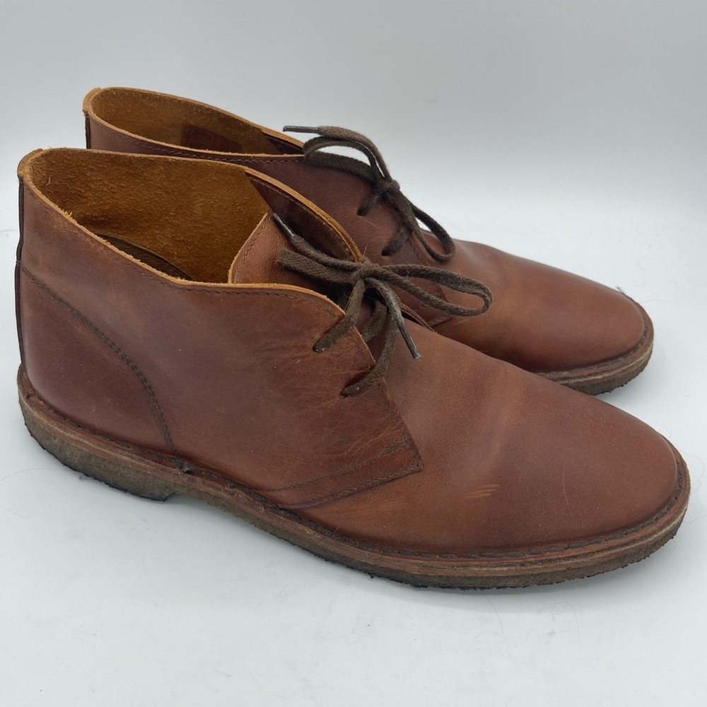 Men's Brown Leather Chukka Boots - Classic Casual Style